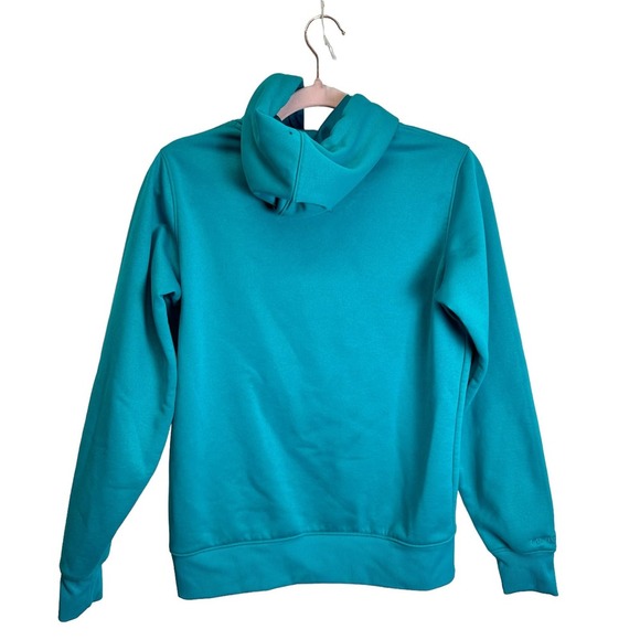 Under Armour Hooded Pullover Fleece Jacket Women’s sz. M Green Storm Pulse - Picture 3 of 10